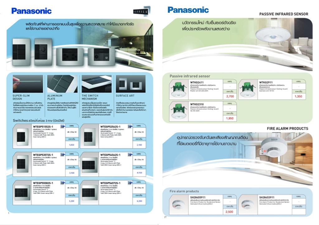 แคตตาล็อค สายไฟ panasonic